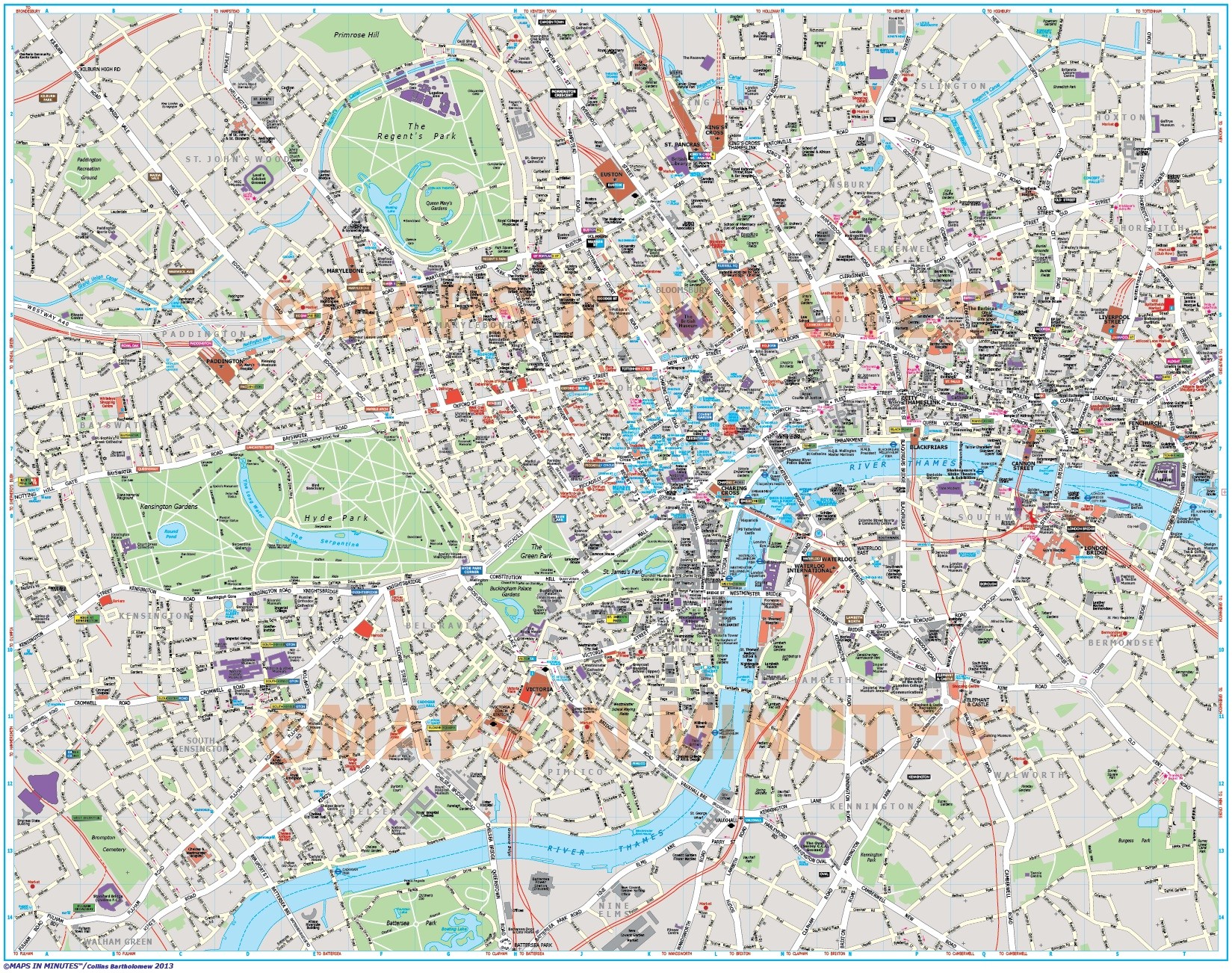 Printable London Map
