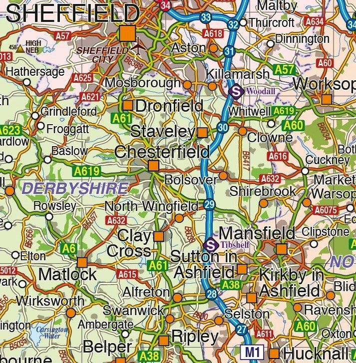 Digital vector maps, whole British Isles and UK County, Road & Rail ...