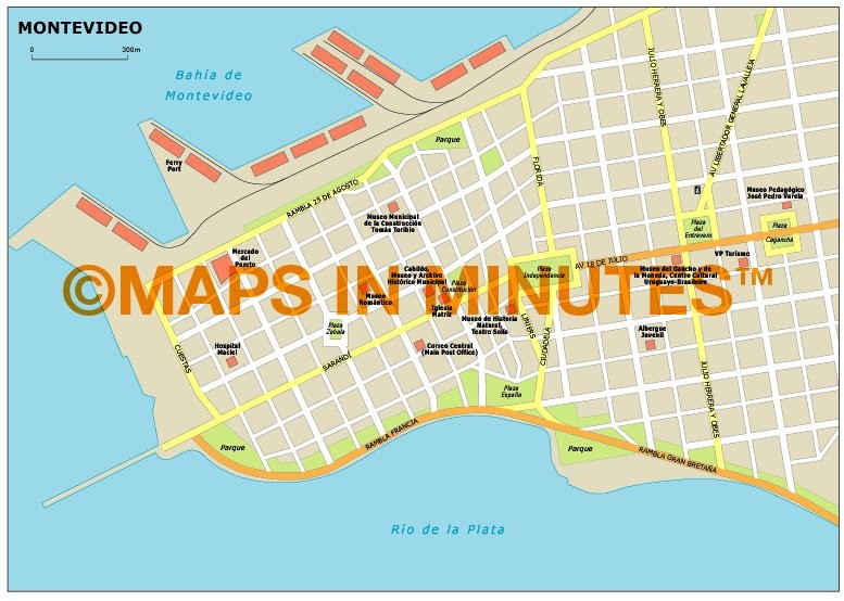 royalty free montevideo illustrator vector format city map