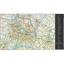 Buy Greater Birmingham-Coventry map @250k scale in Illustrator format ...