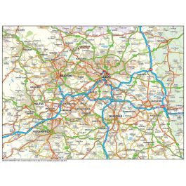 Greater Birmingham-coventry Map @250k Scale In Illustrator Cs Format