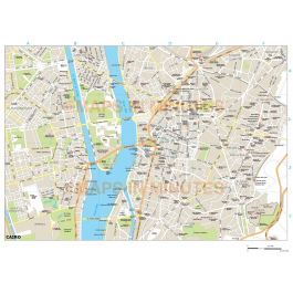 Buy Cairo city map in Illustrator CS or PDF vector formats Online