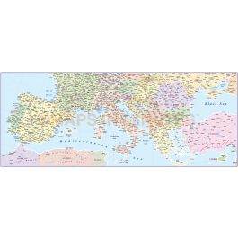 Buy 4M scale Southern Europe Political Map Online