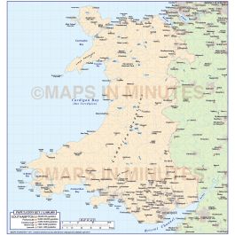 Buy Wales Country Map, Illustrator AI CS editable vector format 1m ...