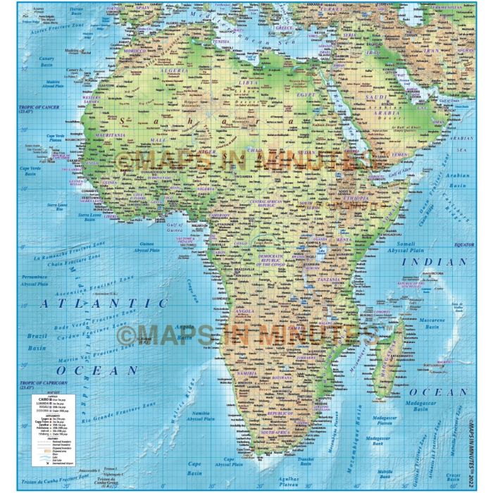 Buy Africa Political vector map with 300dpi Regular relief tiff option ...