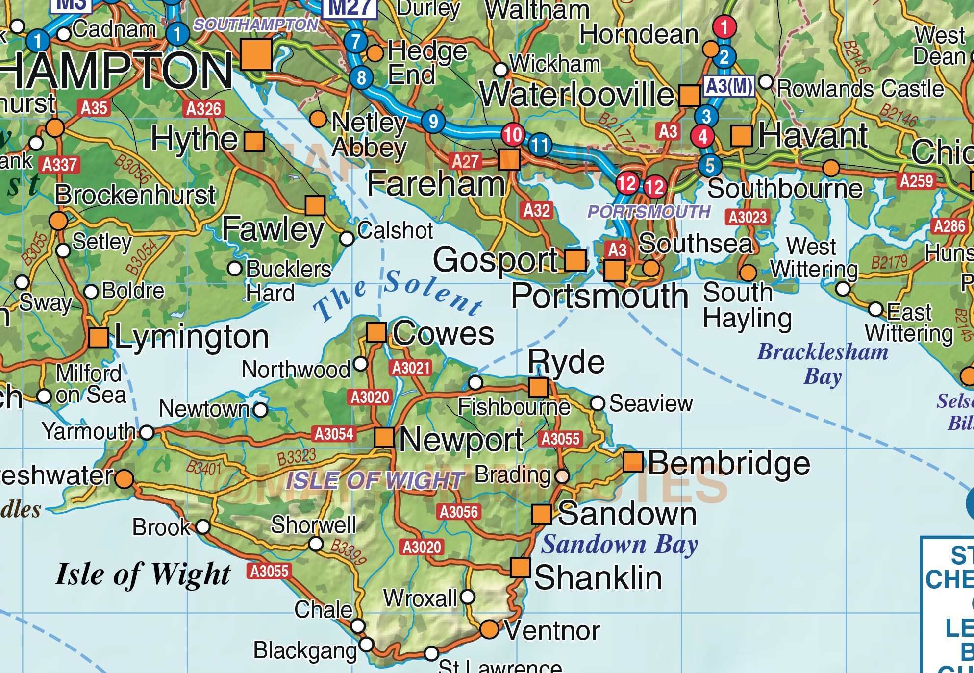 Vector South East England map. 1st level political road and rail map ...